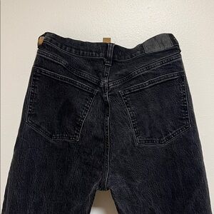 Madewell size 28, 90’s straight leg jean, faded black